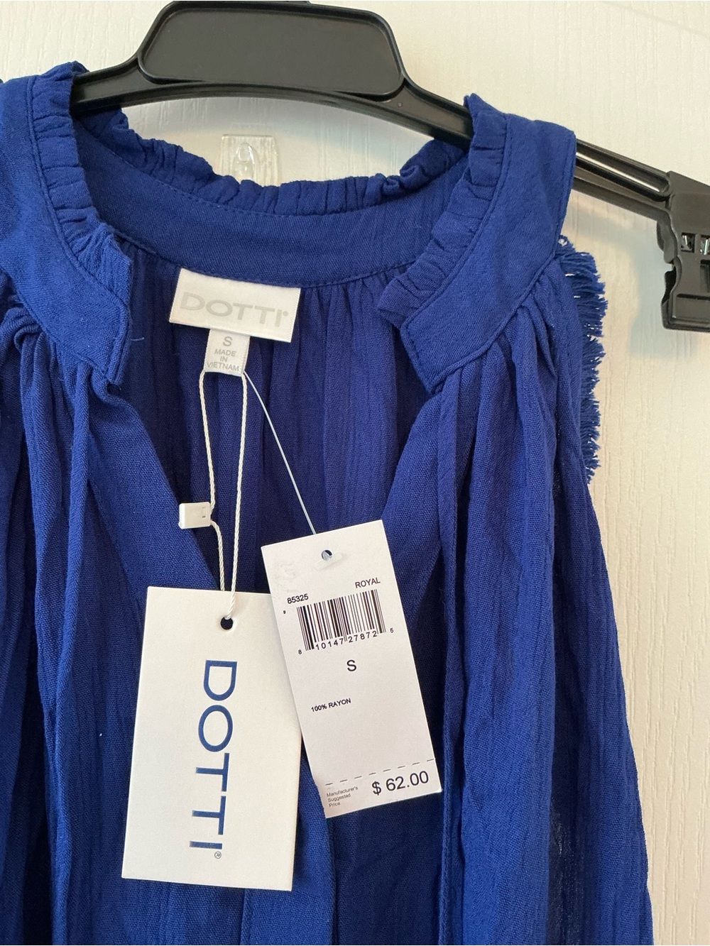 Dotti Royal Blue Button-Front Swim Coverup AMERICANA - Picture 3 of 7